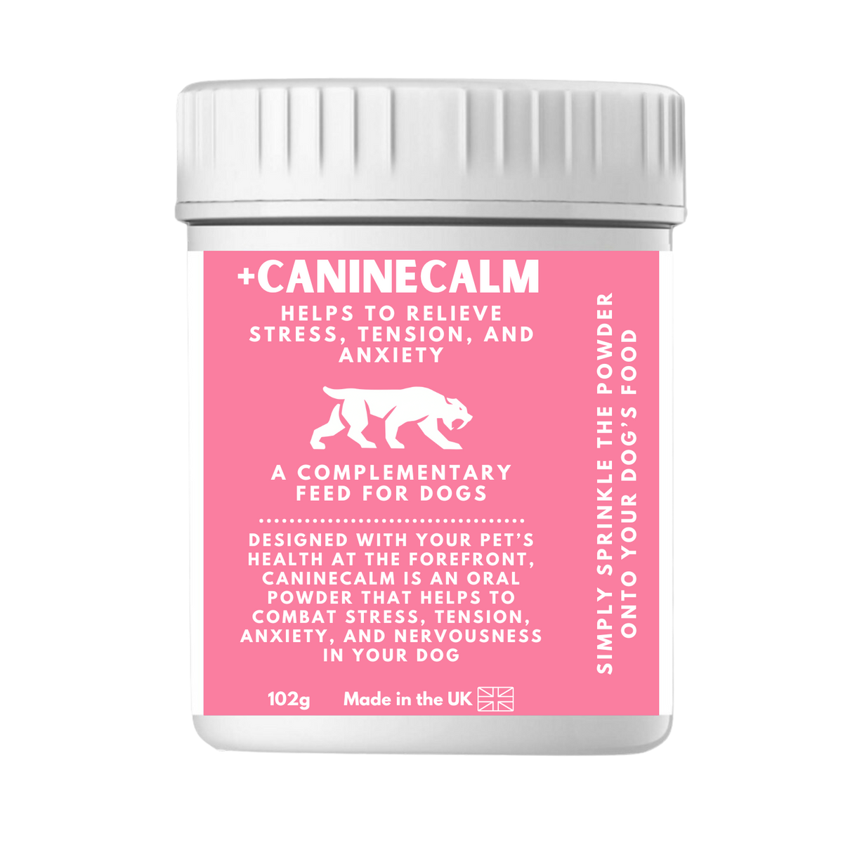 CanineCalm Natural Powder Dog Calming Supplement – 102g