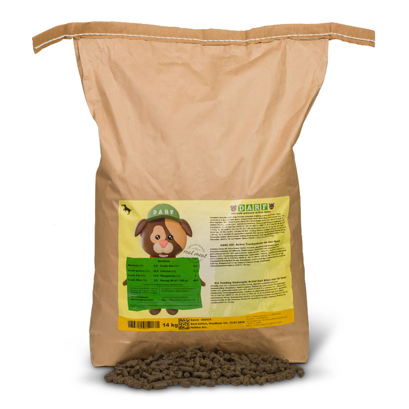 Complete Dry Dog Food for Active Dogs (14kg)