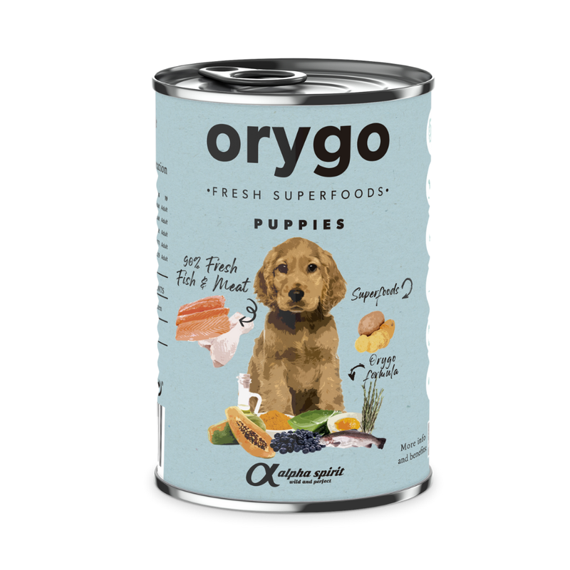 Salmon with Sweet Potato Complete Wet Canned Pate for Puppies (6 x 400g)