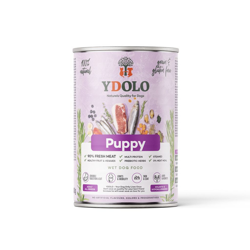 Complete Wet Food for Puppies – Healthy and Pure (6 x 400g)