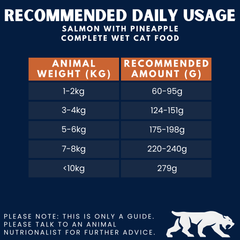 Salmon with Pineapple Complete Wet Food Can for Cats (6 x 200g)