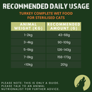 Turkey Complete Wet Food Can for Sterilised Cats (6 x 200g)