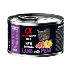 Lamb with Pear Complete Wet Food Can for Cats (6 x 200g)