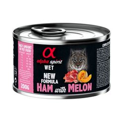Ham with Melon Complete Wet Food Can for Cats (6 x 200g)