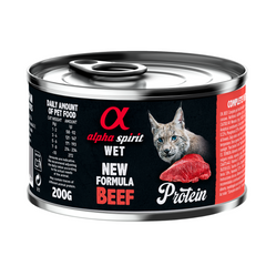 Beef Complete Wet Food Can for Cats (6 x 200g)