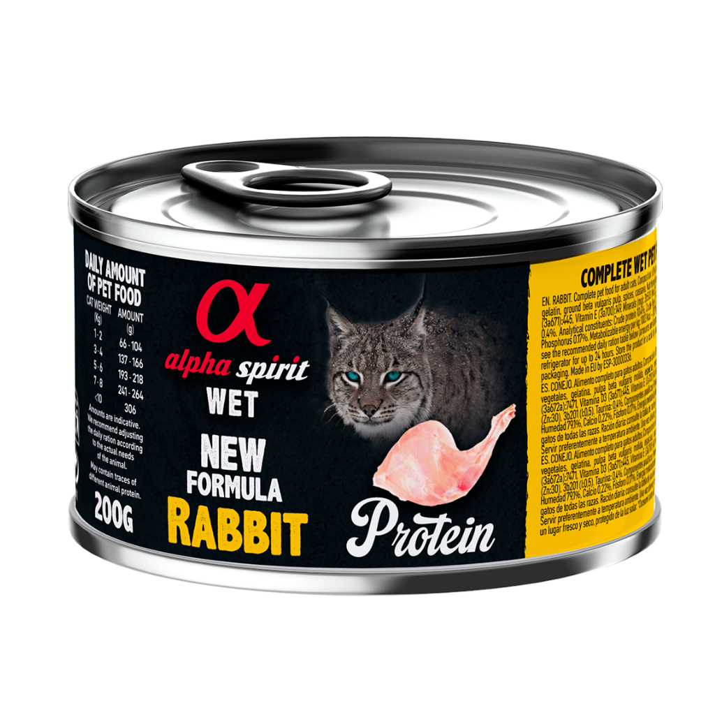 Rabbit Complete Wet Food Can for Cats (6 x 200g)