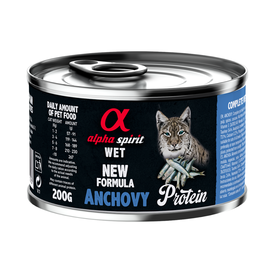 Anchovy Complete Wet Food Can for Cats (6 x 200g)