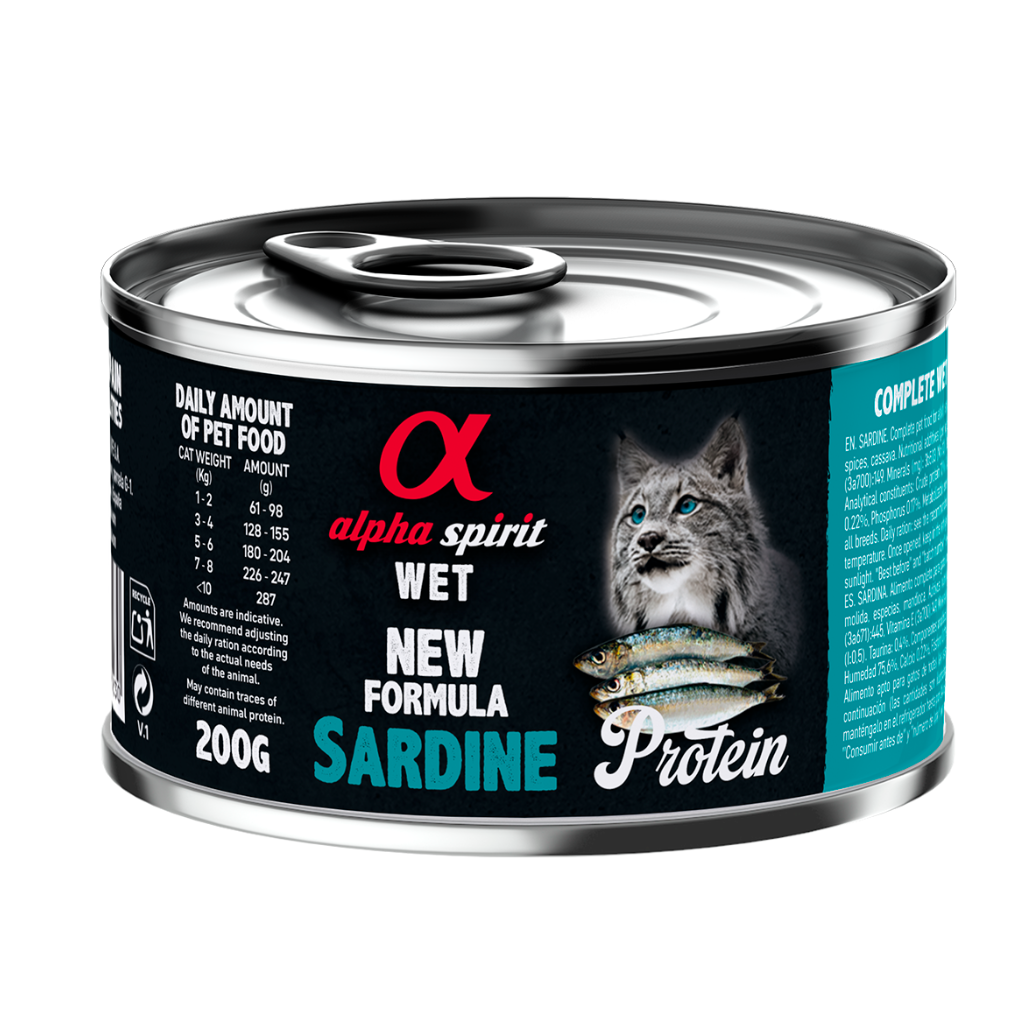 Sardine Complete Wet Food Can for Cats (6 x 200g)