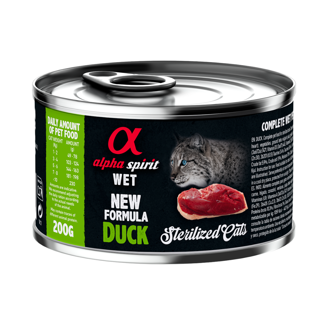Duck Complete Wet Food Can for Sterilised Cats (6 x 200g)