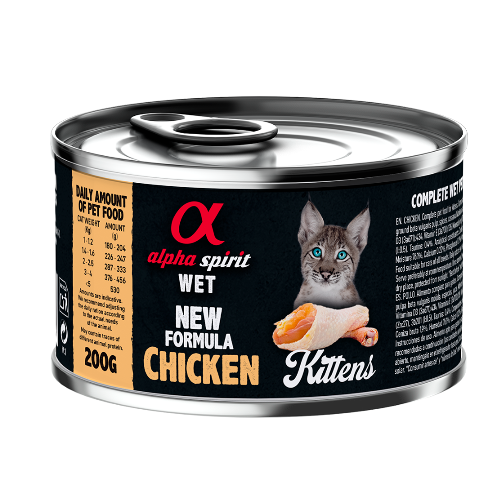Chicken Complete Wet Food Can for Kittens (6 x 200g)