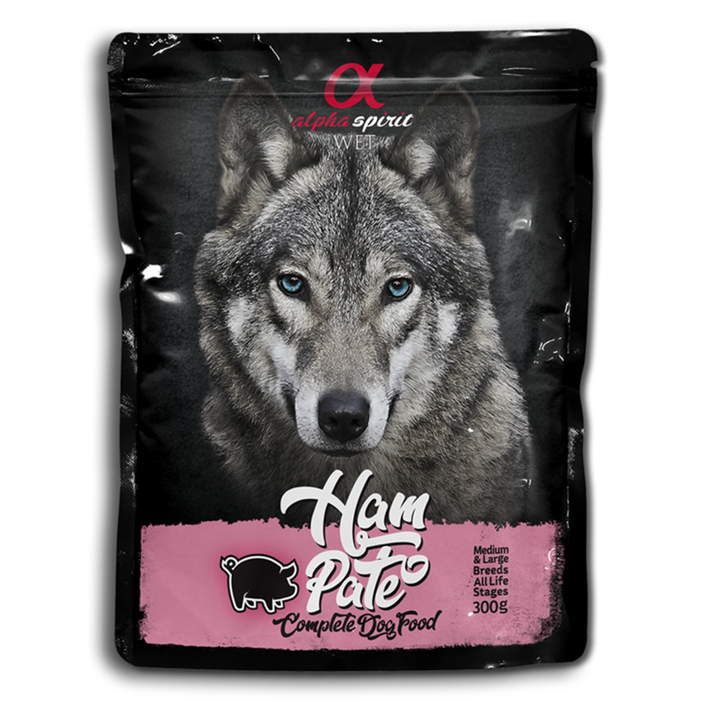 Ham Pate Pouch for Dogs (12 x 300g)