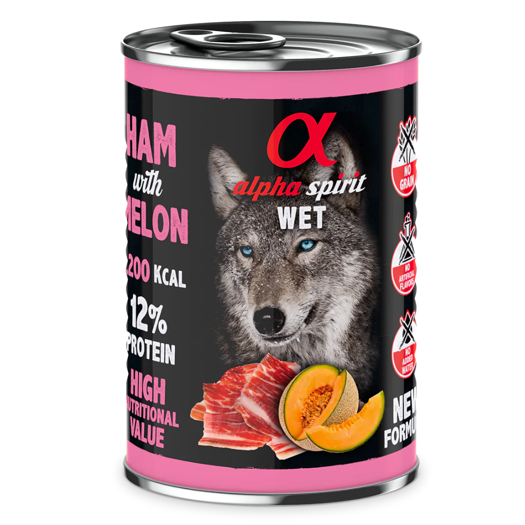 Ham with Melon Complete Wet Canned Dog Food (6 x 400g)