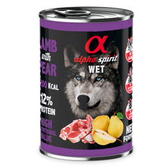 Lamb with Pear Complete Wet Canned Dog Food (6 x 400g)